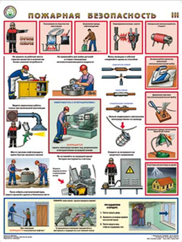 ПС44 Пожарная безопасность (пластик, А2, 3 листа) - Плакаты - Пожарная безопасность - Интернет магазин - все для техники безопасности, охраны труда, пожарной безопасности - стенды, дорожные знаки, плакаты. Доставка по России